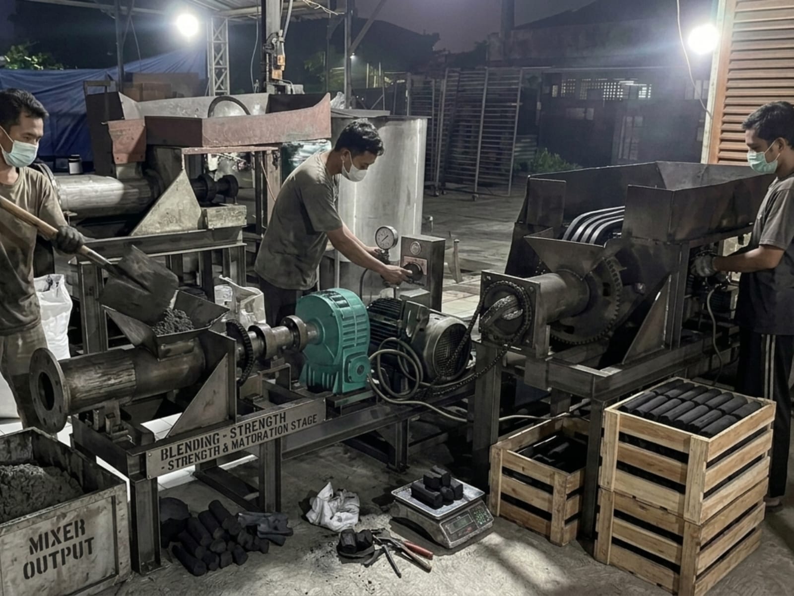 Premium coconut shell charcoal briquettes from Indonesia